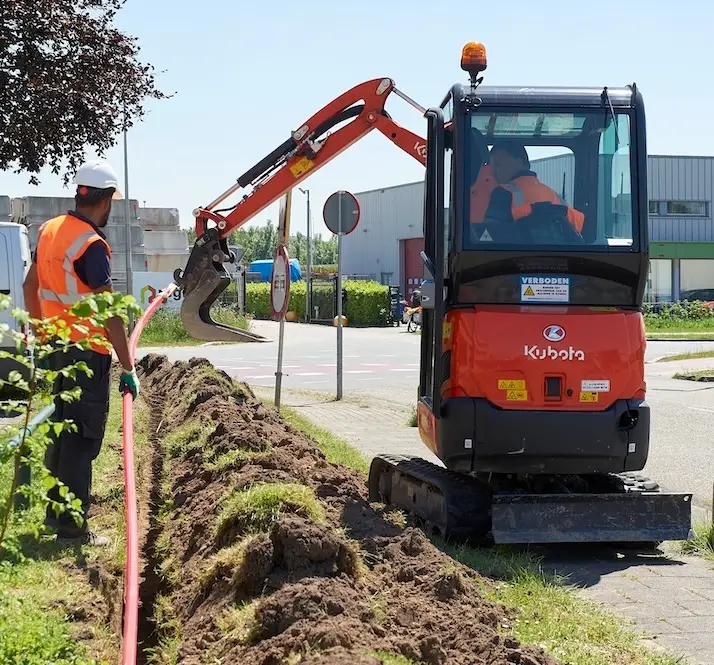 Travailleurs sur un chantier
