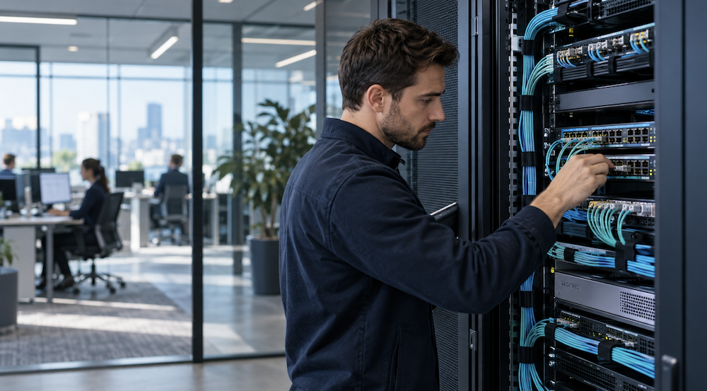 Fibre déiée FTTO par Eurofiber Business